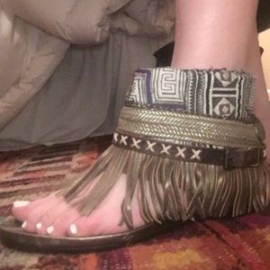 Emonk Ibiza Boho Fringe Sandals